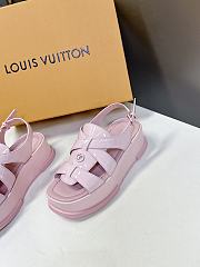 Louis Vuitton LV Maya Flatform Pink Sandal - 3