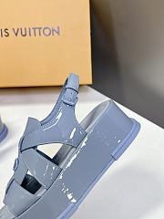 Louis Vuitton LV Maya Flatform Blue Sandal - 5