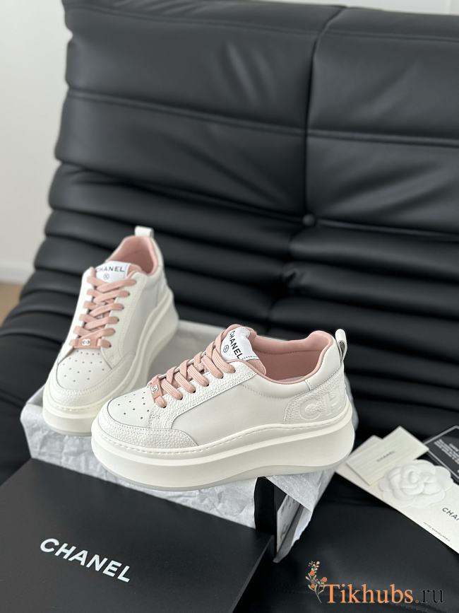 Chanel White Pink Sneaker 03 - 1