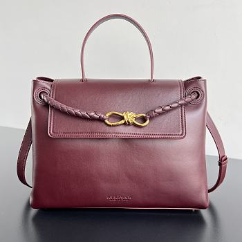 Bottega Veneta Ciao Ciao Bag Red Gold 34x26x15cm