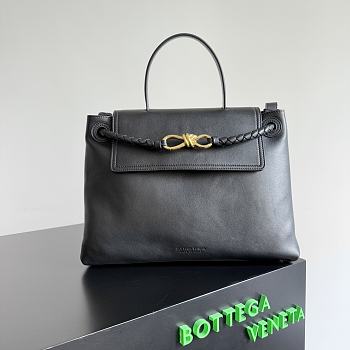 Bottega Veneta Ciao Ciao Bag Black Gold 34x26x15cm