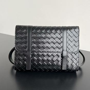 Bottega Veneta Piccolo Portfolio Bag Black 30x21x6.6cm