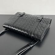 Bottega Veneta Piccolo Portfolio Bag Black 30x21x6.6cm - 6