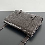 Bottega Veneta Piccolo Portfolio Bag Brown 30x21x6.6cm - 5
