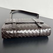 Bottega Veneta Piccolo Portfolio Bag Brown 30x21x6.6cm - 3