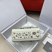 Dior Mini Lady Bag Multicolor White 17cm - 5