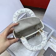 Dior Mini Lady Bag Multicolor White 17cm - 3