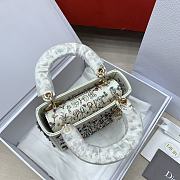 Dior Mini Lady Bag Multicolor White 17cm - 2