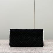Chanel 25c Cruise Bag Black Suede Hobo 30x26x14cm - 6