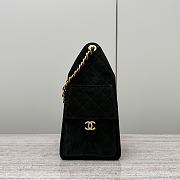 Chanel 25c Cruise Bag Black Suede Hobo 30x26x14cm - 3