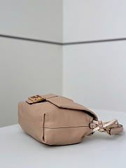Fendi Mamma Baguette Medium Pink Leather Bag 26.5x18x8.5cm - 5