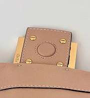 Fendi Mamma Baguette Medium Pink Leather Bag 26.5x18x8.5cm - 4