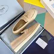 Prada Leather Loafers Light Brown - 2