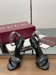 Gucci Women's Slingback Sandal Black Heel 10cm - 3