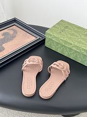 Gucci Rubber Light Beige Slides - 4