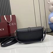 Gucci Small Crossbody Bag Hook Closure Black 23.5x12.5x6.5cm - 6