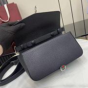 Gucci Small Crossbody Bag Hook Closure Black 23.5x12.5x6.5cm - 2