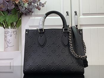 Louis Vuitton LV Onthego Black PM Bag 25x19x11.5cm