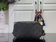 Louis Vuitton LV Speedy 20 Trunk Bag Black 20.5x13.5x11cm - 5