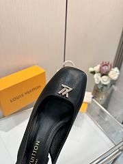 Louis Vuitton LV Swing Slingback Black High Heels 5.5cm - 5