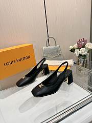 Louis Vuitton LV Swing Slingback Black High Heels 5.5cm - 3