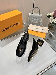 Louis Vuitton LV Swing Slingback Black High Heels 5.5cm - 2
