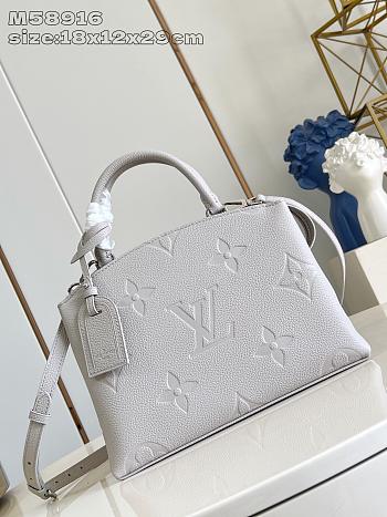 Louis Vuitton LV Petit Palais Bag Brume Grey 29x18x12.5cm