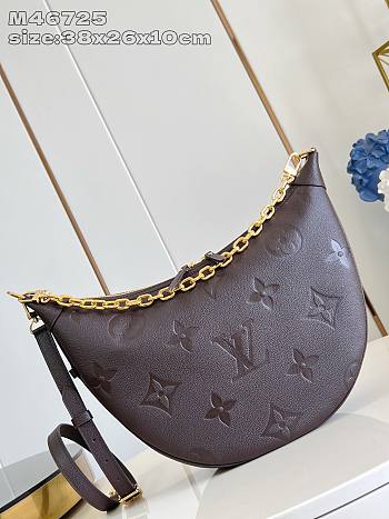 Louis Vuitton LV Loop Bag Hobo Brown 38x26x10cm