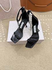 Jimmy Choo Verity Sandal 100 Black Metallic Sandals - 4