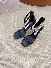 Jimmy Choo Verity Sandal 100 Black Metallic Sandals - 2