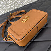 Valentino Garavani Alltime Mini Shoulder Bag Brown 19x10x4.5cm - 5