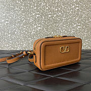 Valentino Garavani Alltime Mini Shoulder Bag Brown 19x10x4.5cm - 2