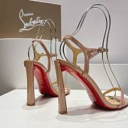 Christian Louboutin Condora 85mm Beige Patent Sandals - 5