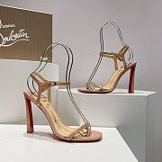 Christian Louboutin Condora 85mm Beige Patent Sandals - 2