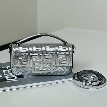 Fendi Phone Pouch Silver Bag 19x11x3cm