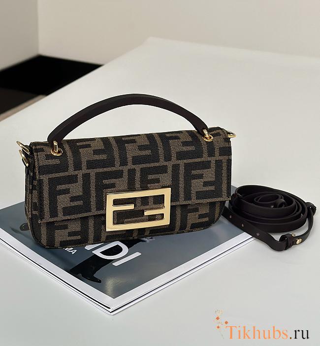 Fendi Phone Pouch FF Canvas Bag 19x11x3cm - 1