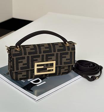 Fendi Phone Pouch FF Canvas Bag 19x11x3cm