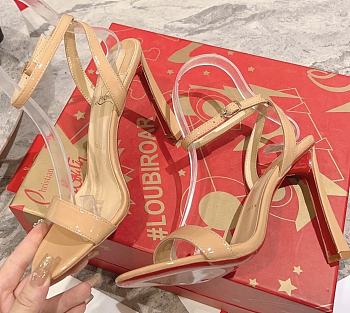 Christian Louboutin Beige Patent High Heel 8.5cm