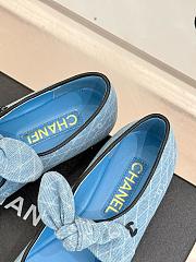 Chanel Ballerina Denim Blue Flat - 2