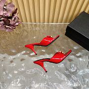 Versace Opera Bow Patent Mules Red 85 mm - 5