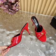 Versace Opera Bow Patent Mules Red 85 mm - 2