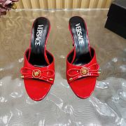 Versace Opera Bow Patent Mules Red 85 mm - 3