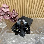 Versace Opera Bow Patent Mules Black 85 mm - 5