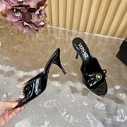 Versace Opera Bow Patent Mules Black 85 mm - 3