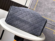 Chanel Medium Cruise 25C Bag Black Denim Hobo 40x30x15cm - 5