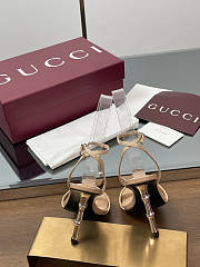 Gucci Women's Slingback Sandal Beige Heel 10cm - 2