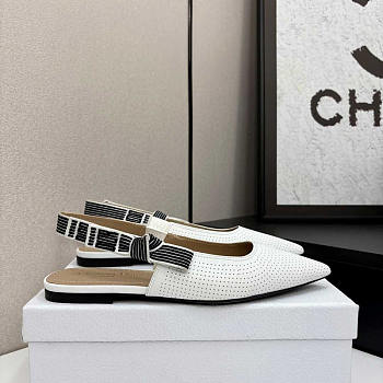 Dior Toujours Slingback Flat White