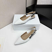 Dior Toujours Slingback Flat White - 5