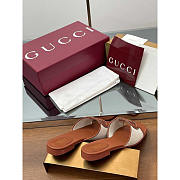 Gucci Women's Interlocking G Slide Sandal Brown - 4