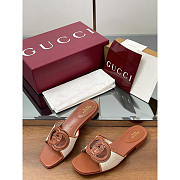 Gucci Women's Interlocking G Slide Sandal Brown - 2